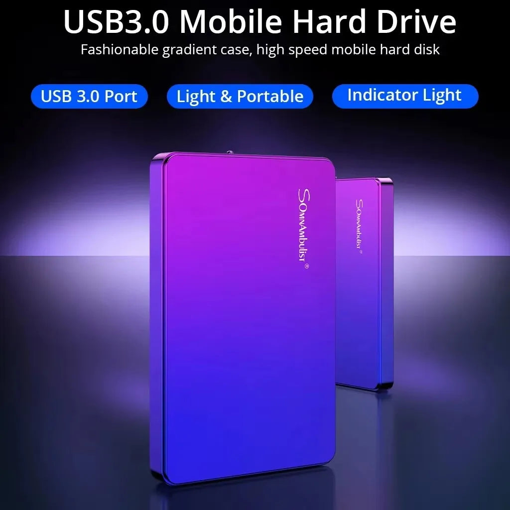 2.5-Inch Portable External Hard Drive USB 3.0 Storage for Desktop Laptop Gaming Consoles TV Compatible | Lonoma