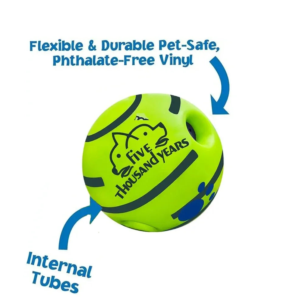 Interactive Giggle Ball Dog Toy – Laughing Sound Ball for Mental Stimulation & Play – Durable Vinyl Ball for Dogs of All Sizes | Lonoma