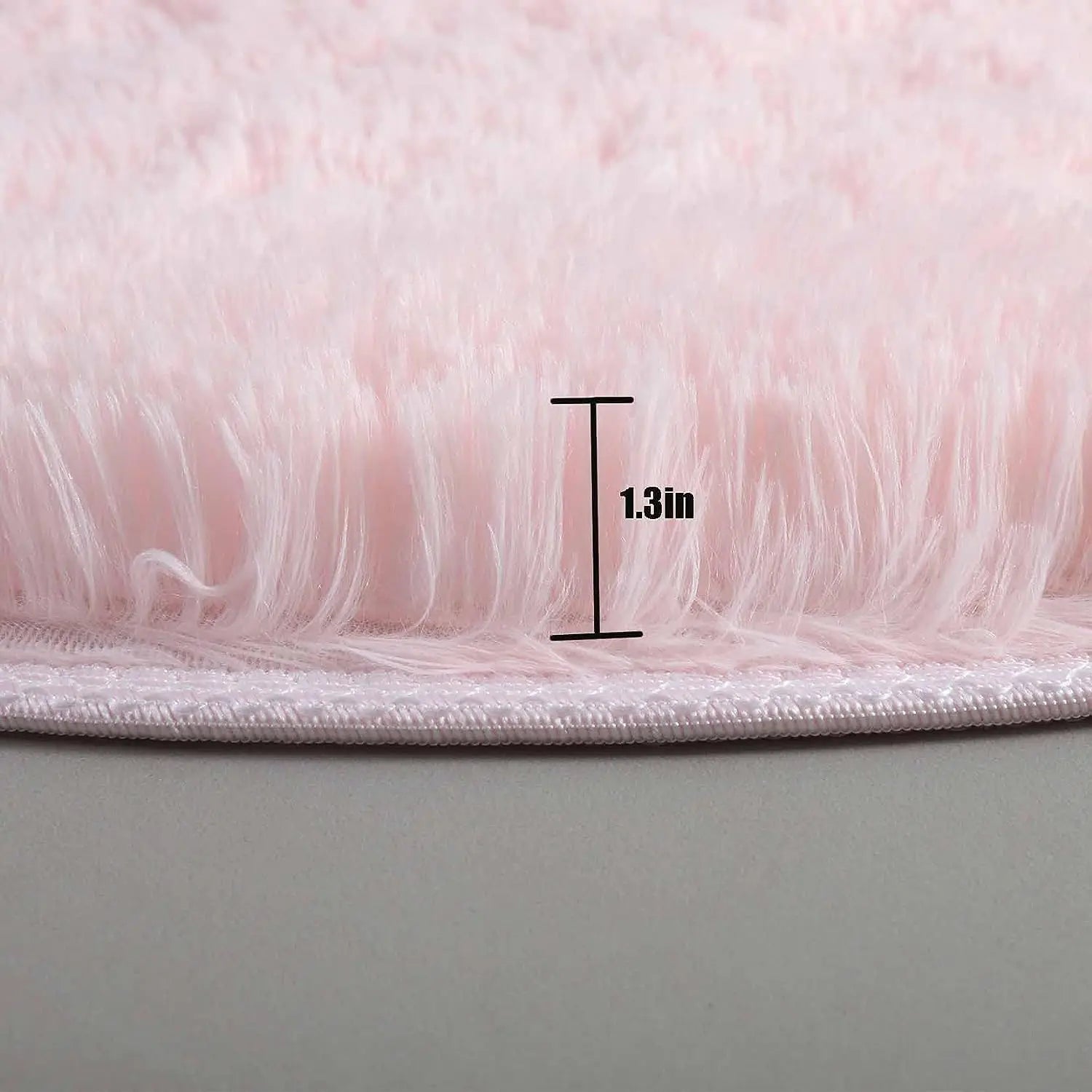 Tapis rond shaggy doux 160 cm pour chambre d'enfant antidérapant mousse à mémoire de forme confort optimal | Koossa