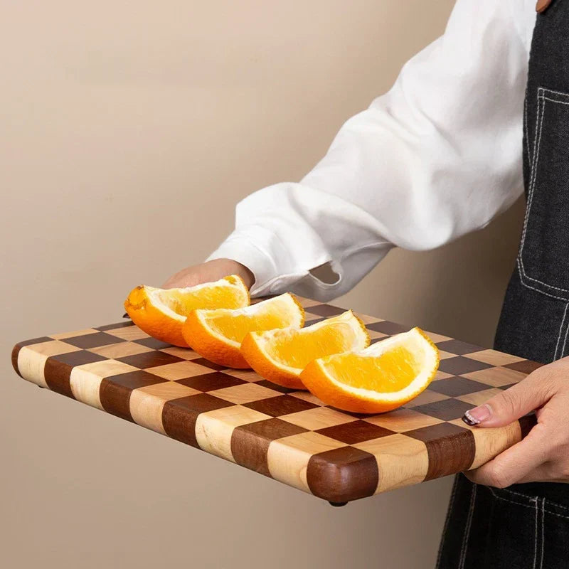 Natural Acacia Wood Cutting Board with Non-Slip Grip for Kitchen Prep and Serving | Premium Hardwood Chopping Surface | Durable Countertop | Lonoma