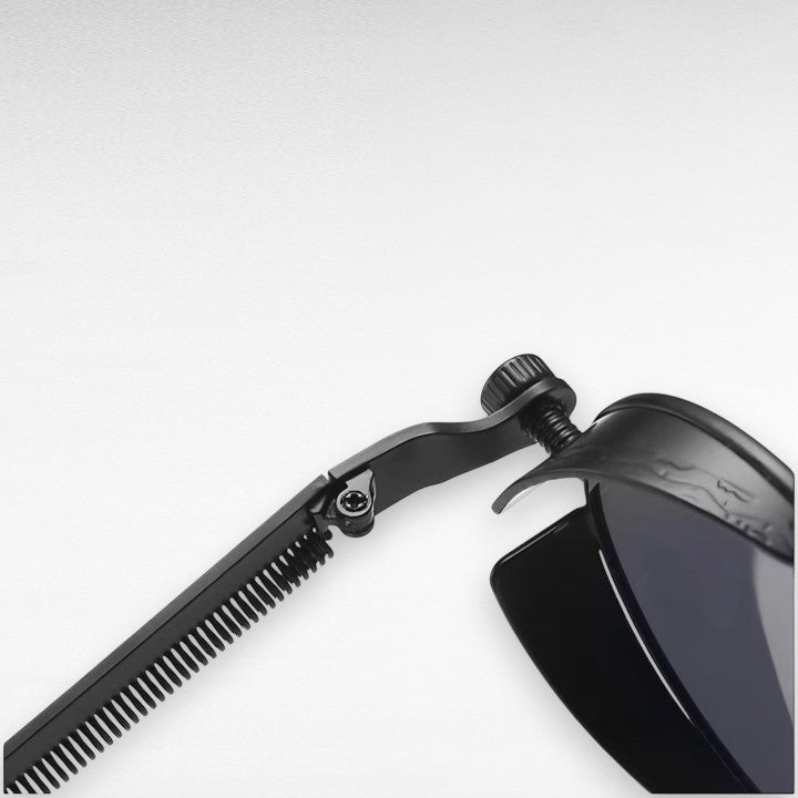 Polarized Round Sunglasses UV400 Metal Frame Vintage Gothic Industrial Style for Men & Women, Driving, Travel, Everyday Outdoor Wear | Lonoma