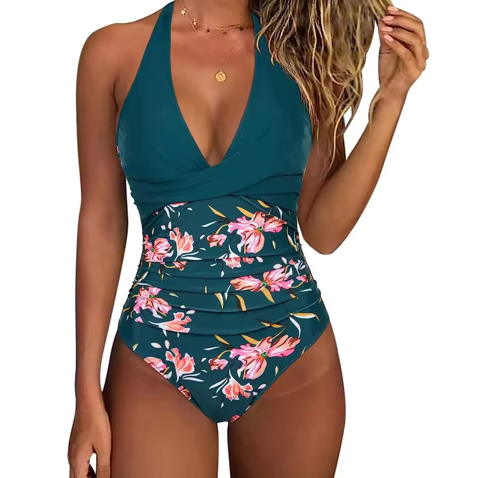 Women's High-Waisted Push-Up Bikini Set — Two-Piece Swimwear with Supportive Top & Flattering High-Rise Bottoms | Koossa