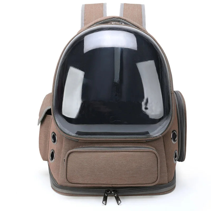 Cat Carrier Backpack Transparent Bubble Window Ventilated Travel Bag Nylon Waterproof 42x27x34cm Small Dog Pet Transport Rucksack Outdoor | Koossa