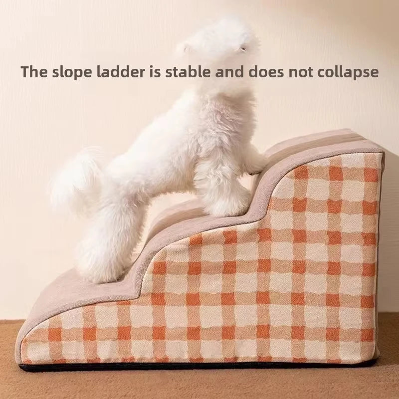 Dog Stairs Pet Steps 2-3 Step High Density Foam Non-Slip Ramp Elderly Dogs Joint Pain Sofa Bed Ladder Climbing Aid | Koossa