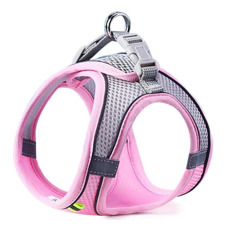 Cat Harness and Lead Set Reflective Breathable Mesh Vest Escape Proof Adjustable Small Medium Dogs Walking | Koossa
