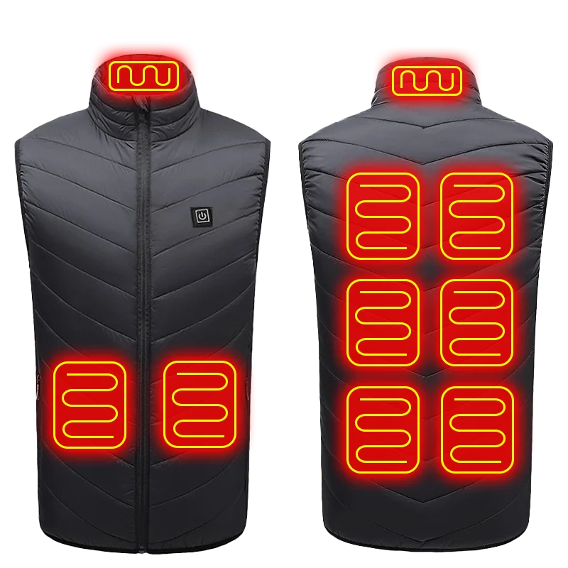 USB Heated Vest with 21 Warming Zones for Men & Women - Electric Thermal Body Warmer Sleeveless Jacket for Winter Outdoor Activities | Lonoma