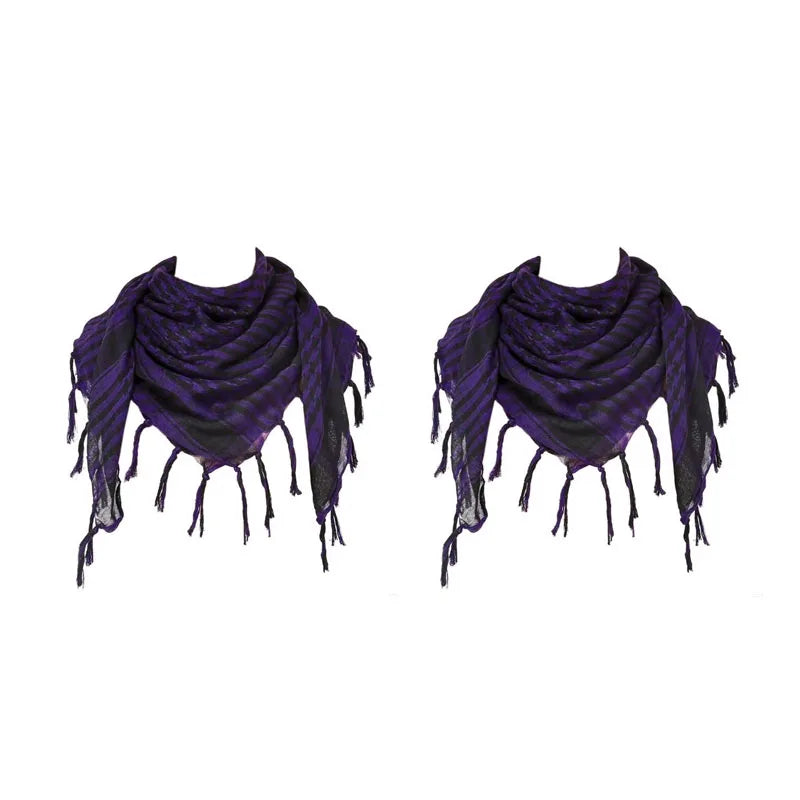 Desert Shemagh Scarf Square Tactical Headwrap for Men Women Outdoor Hiking Camping Windproof Neck Wrap Keffiyeh Style | Lonoma