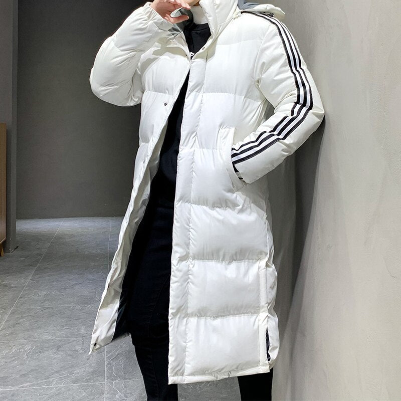 Women's Hooded Long Winter Puffer Coat — Warm Quilted Jacket for Cold Weather & Winter Days | Koossa