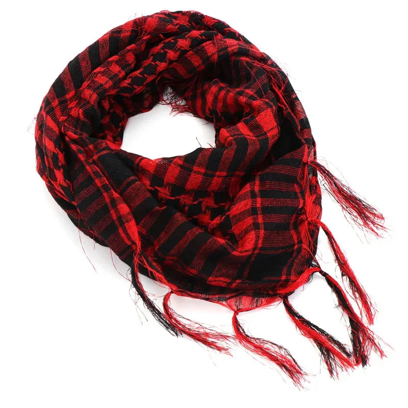 Desert Shemagh Scarf Square Tactical Headwrap for Men Women Outdoor Hiking Camping Windproof Neck Wrap Keffiyeh Style | Lonoma