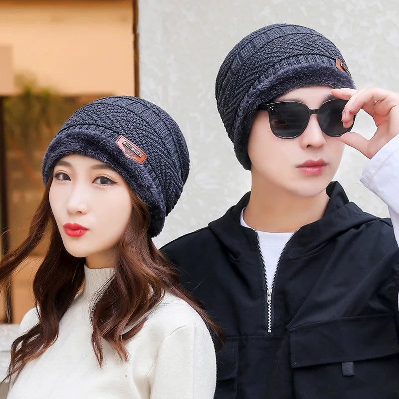 Knit Beanie Hat for Men and Women – Thick Warm Windproof Winter Skull Cap for Everyday Outdoor Wear | Lonoma