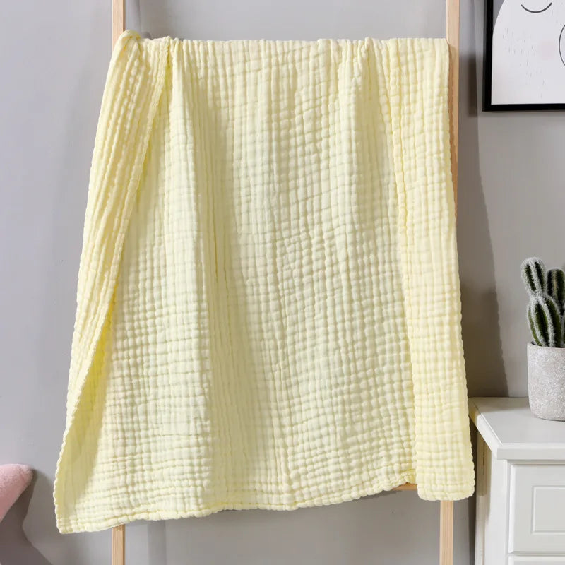 Six-Layer Cotton Gauze Throw Blanket Breathable Lightweight All-Season Bed Sofa Cover for Adults | Lonoma