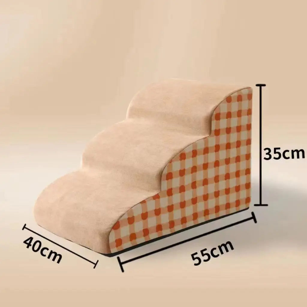 Dog Stairs Pet Steps 2-3 Step High Density Foam Non-Slip Ramp Elderly Dogs Joint Pain Sofa Bed Ladder Climbing Aid | Koossa