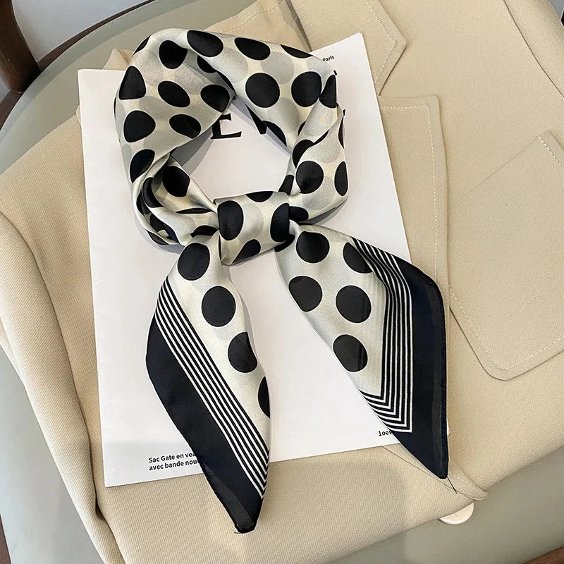 Square Satin Scarf 27.5 Inch Equestrian Print Headwrap Neck Tie Hairband for Women Four Season Versatile Accessory | Lonoma