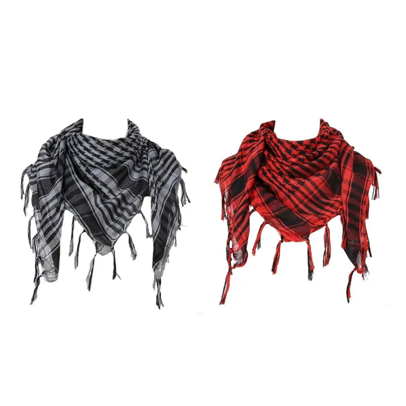 Desert Shemagh Scarf Square Tactical Headwrap for Men Women Outdoor Hiking Camping Windproof Neck Wrap Keffiyeh Style | Lonoma