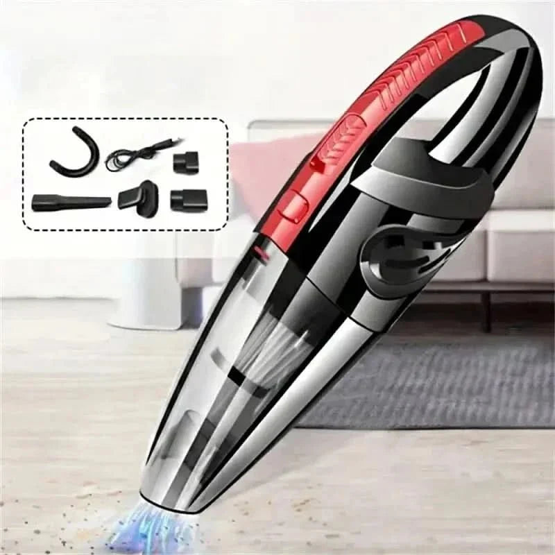 Aspirateur à Main Sans Fil 120 W Sec et Humide Rechargeable Compact pour Voiture Maison Cuisine Bureau | Koossa
