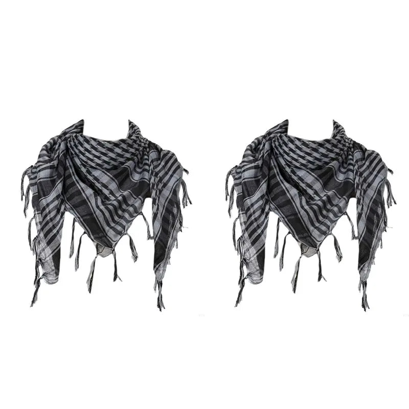 Desert Shemagh Scarf Square Tactical Headwrap for Men Women Outdoor Hiking Camping Windproof Neck Wrap Keffiyeh Style | Lonoma
