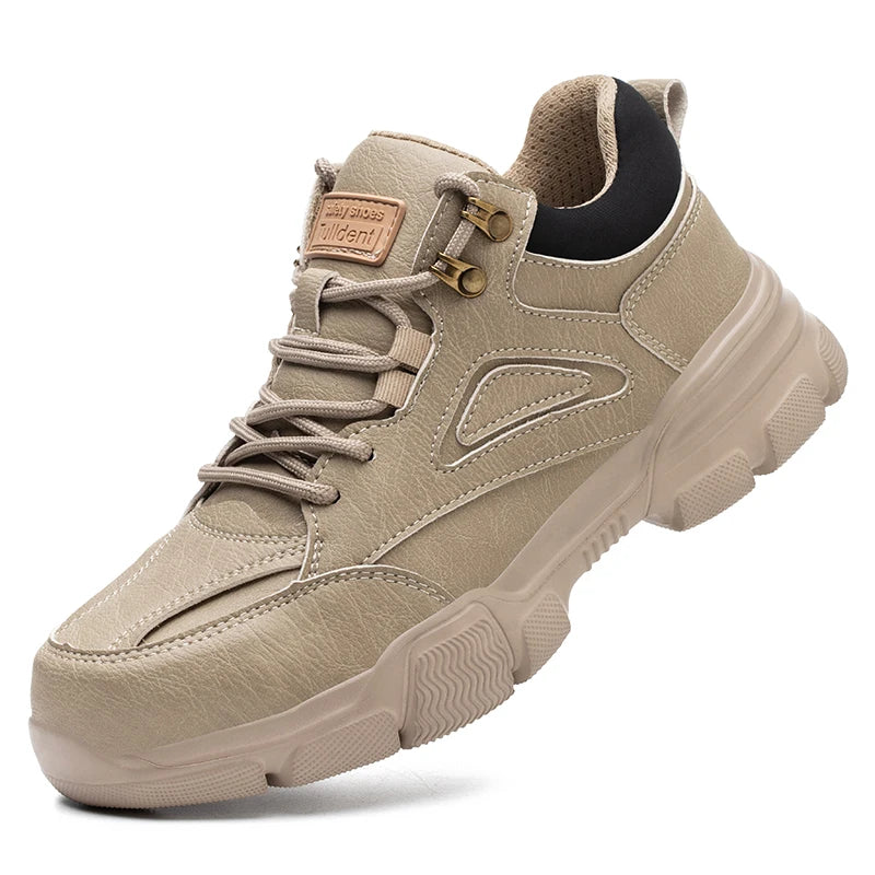 Men's Steel Toe Work Boots Puncture Resistant Safety Shoes for Construction Industrial Warehouse | Lonoma
