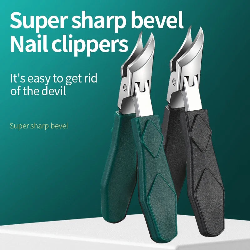 Heavy-Duty Toenail Clipper for Thick & Ingrown Nails – Angled Jaw Stainless Steel Trimmer with Ergonomic Grip for Precision Podiatry Care | Lonoma