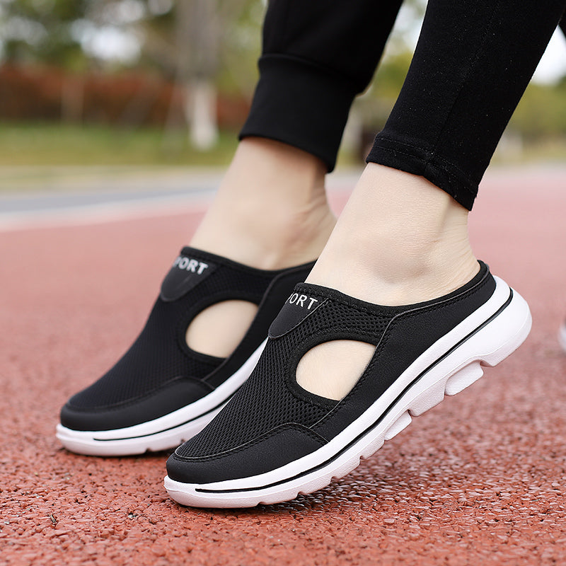 Men's Breathable Slip-On Mules with Side Cut-Outs — Lightweight Summer Shoes for Casual Everyday Wear | Koossa