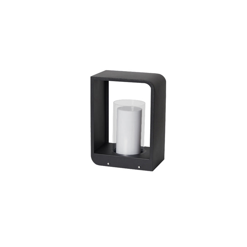 Outdoor Pathway Light Modern Square LED Post Lamp Warm Lighting for Yard Patio Driveway Garden Landscape Bollard Fixture | Lonoma