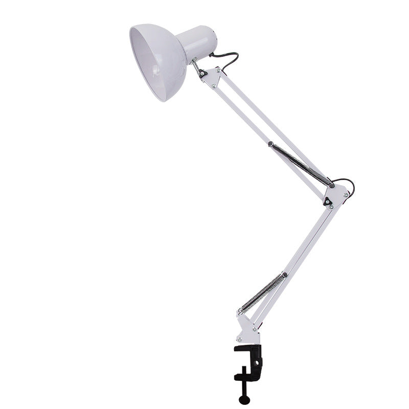 Clamp-On Desk Lamp with Swivel Arm – Industrial Metal Task Light, E26 Socket, for Home Office, Bedroom, Study & Reading Desk | Lonoma