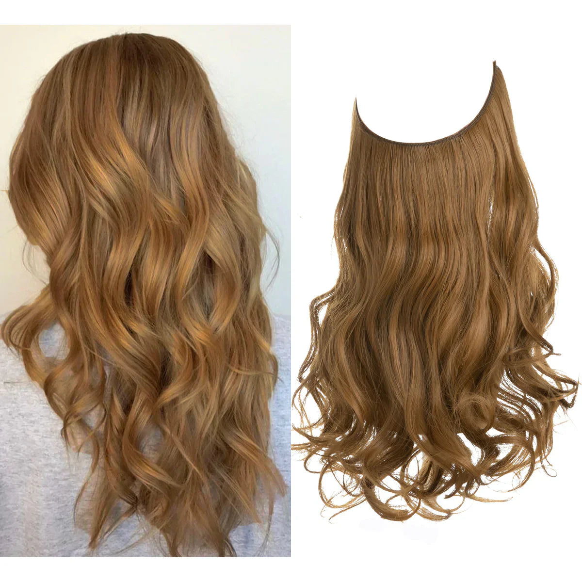 Women's Blonde Human Hair Extensions — Natural Wavy Volume for Effortless Length & Styling | Koossa