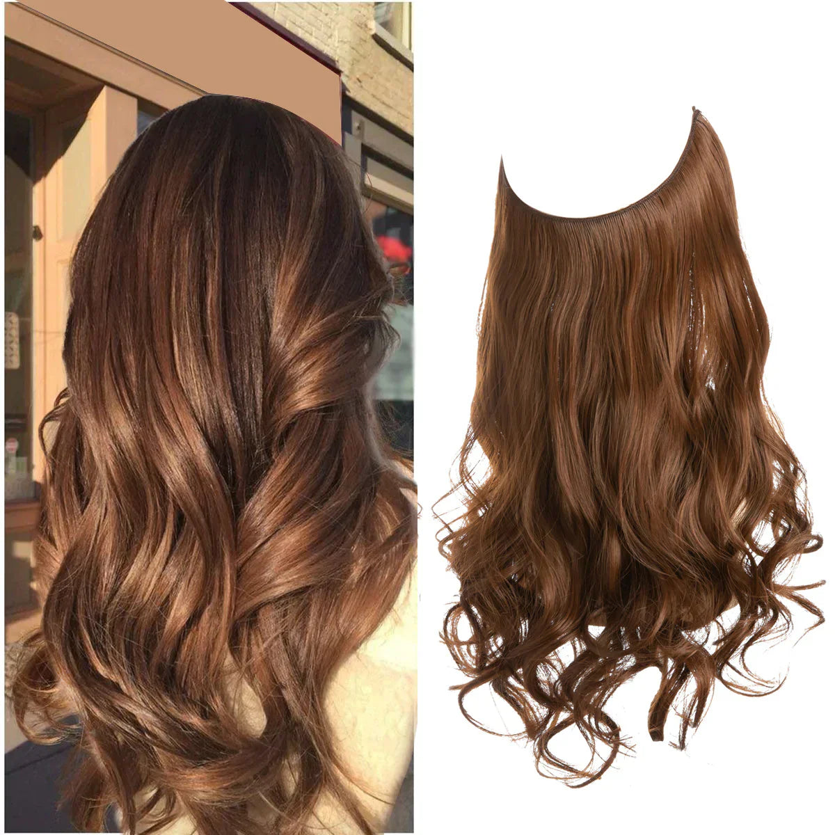 Women's Blonde Human Hair Extensions — Natural Wavy Volume for Effortless Length & Styling | Koossa