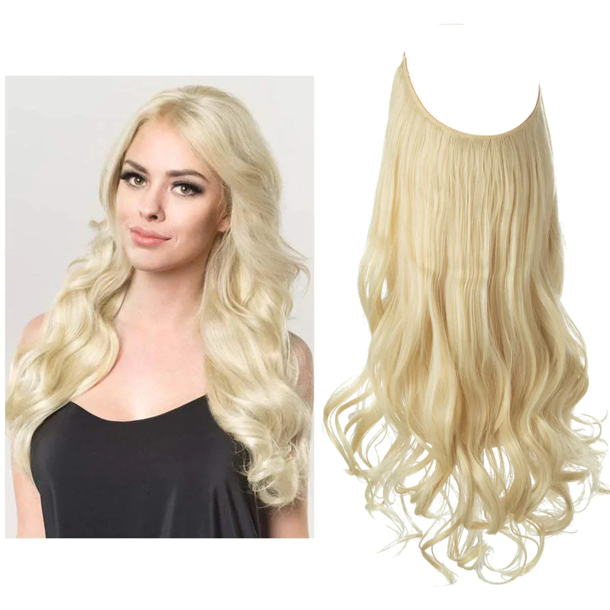 Women's Blonde Human Hair Extensions — Natural Wavy Volume for Effortless Length & Styling | Koossa