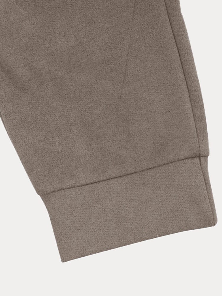 Relaxed Linen-Blend Tracksuit Set – Overshirt Jacket and Pull-On Trousers in Relaxed Fit – Casual Loungewear for Weekend Travel and Leisure | Koossa