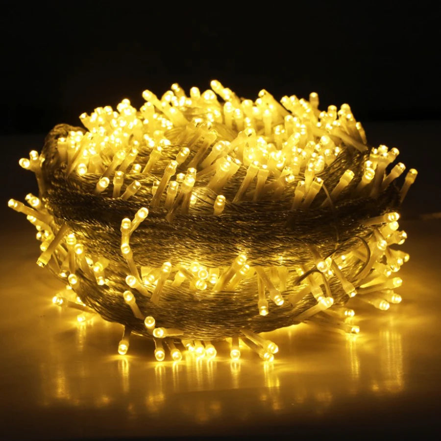 Outdoor LED String Lights 66-328 ft Warm White Cool White Plug-In for Patio Garden Deck Holiday Party Wedding | Lonoma
