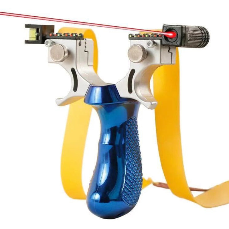 Lance-Pierre de Précision avec Visée Laser Noir Métal Outdoor Sport Tir Plein Air Activités Récréatives | Koossa