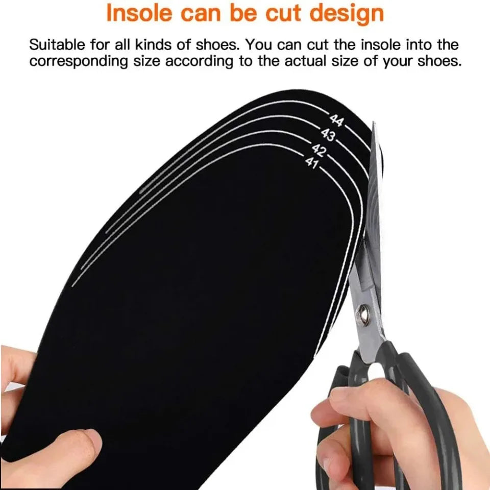 Rechargeable Electric Heated Shoe Insoles Trim-to-Fit Winter Foot Warmers for Skiing Hiking Outdoor Work | Lonoma