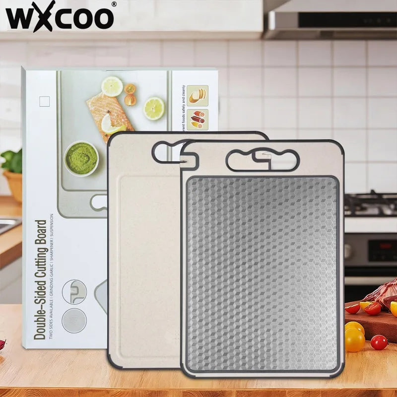 Double-Sided Metal Prep Board with Diamond Texture – Non-Slip Food-Safe Surface for Meat, Veggies & Baking | Lonoma