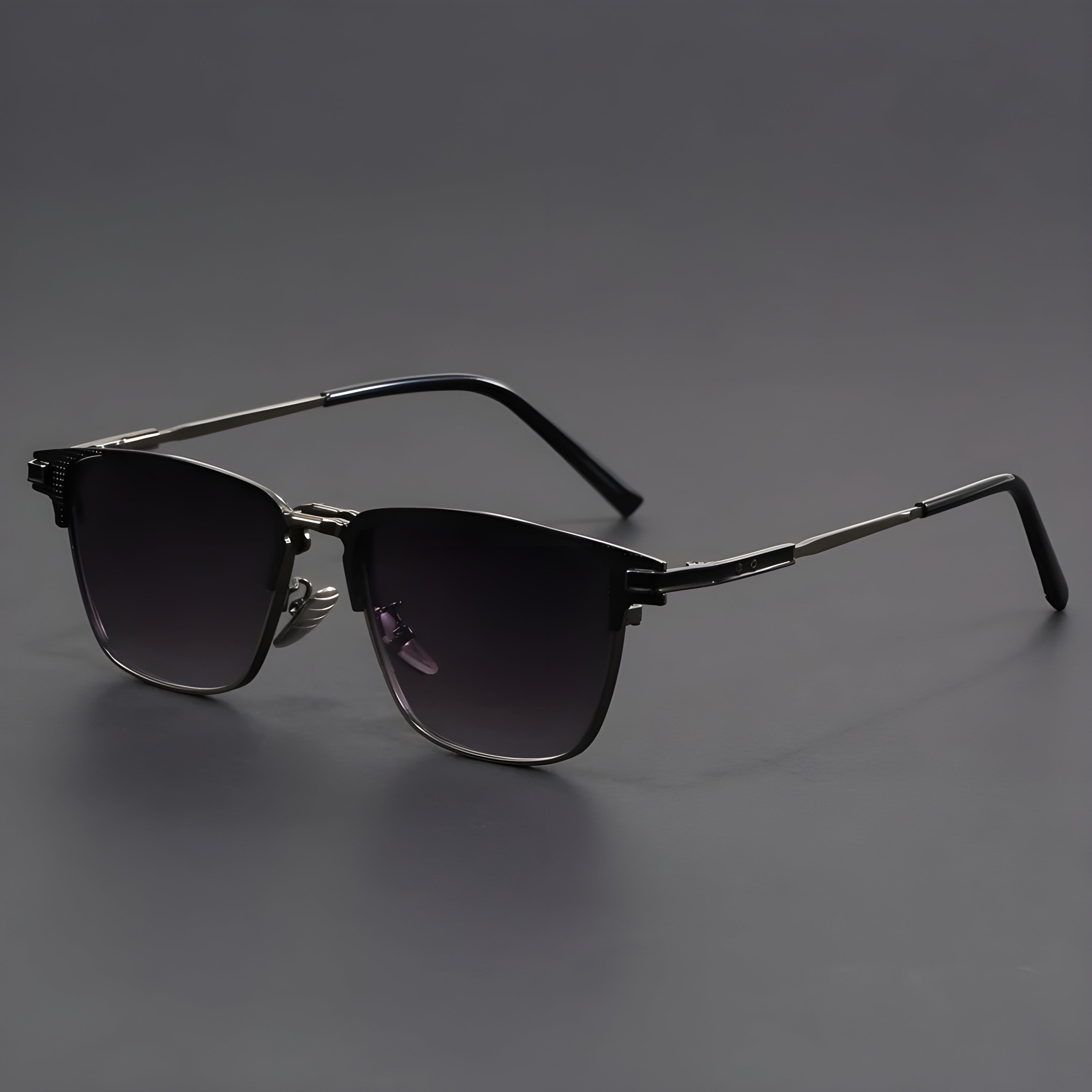 Half-Frame Sunglasses with Slim Bridge in Gold, Brown, Black & Navy | Vintage-Inspired Eye Protection | Koossa