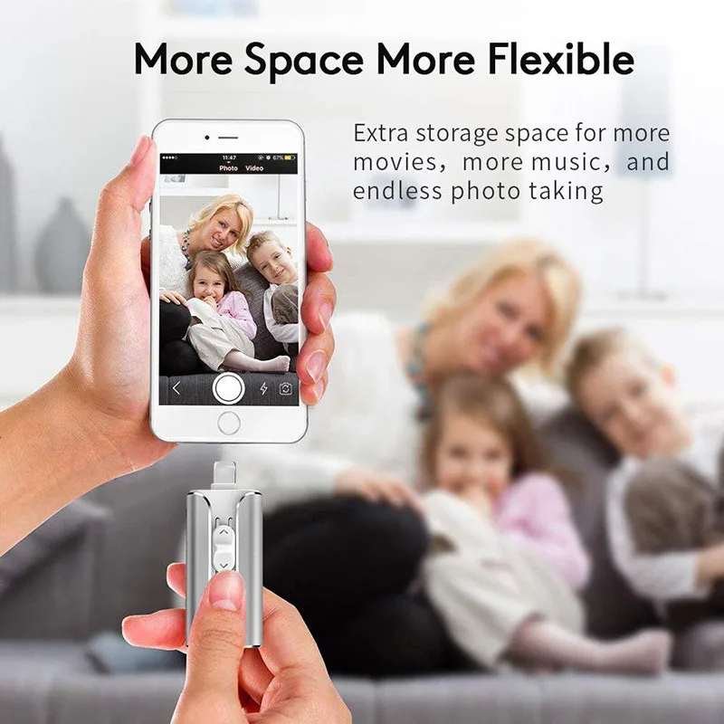 Clé USB double connectique iOS et Android – Stockage additionnel mobile pour photos vidéos et fichiers | Koossa