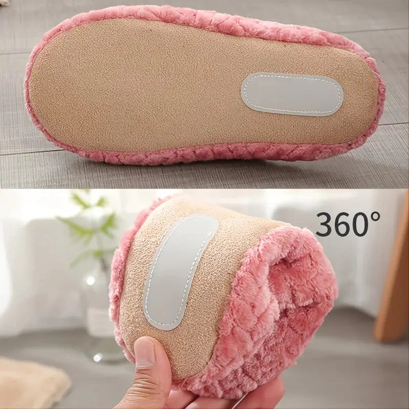 Plush Indoor Slippers for Women & Men – Fleece-Lined Lightweight House Shoes with Anti-Slip Sole for Fall Winter | Lonoma