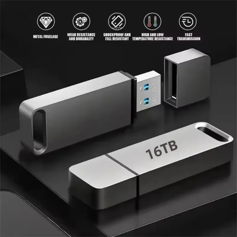 Clé USB métal 4 To USB 3.2 ultra-rapide antichoc compacte sécurité données portable professionnelle robuste | Koossa