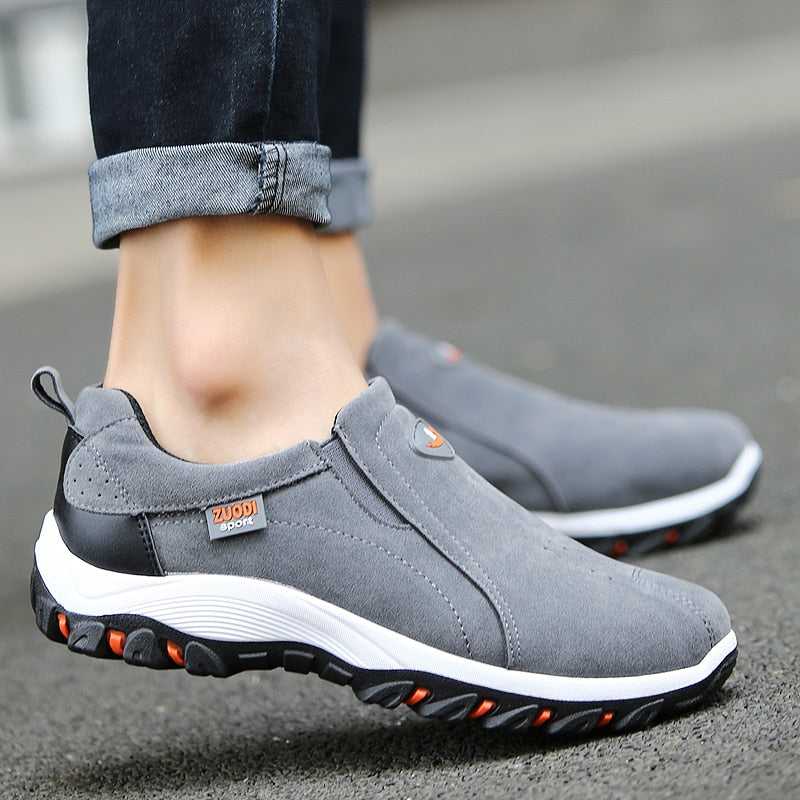 Men's Outdoor Walking Shoes — Robust Slip-On Hiking Shoes for All-Terrain Adventures & City Travel | Koossa