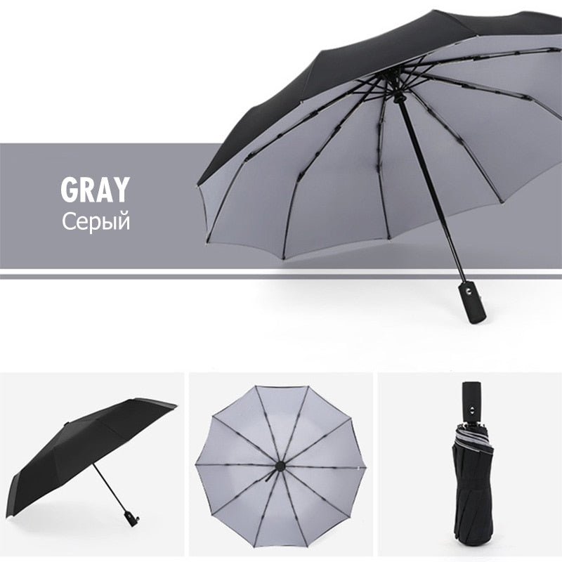 Inverted Automatic Umbrella Windproof Reverse Fold Rain Protection for Commute Travel Outdoor Men Women 6 Colors UV Block | Lonoma