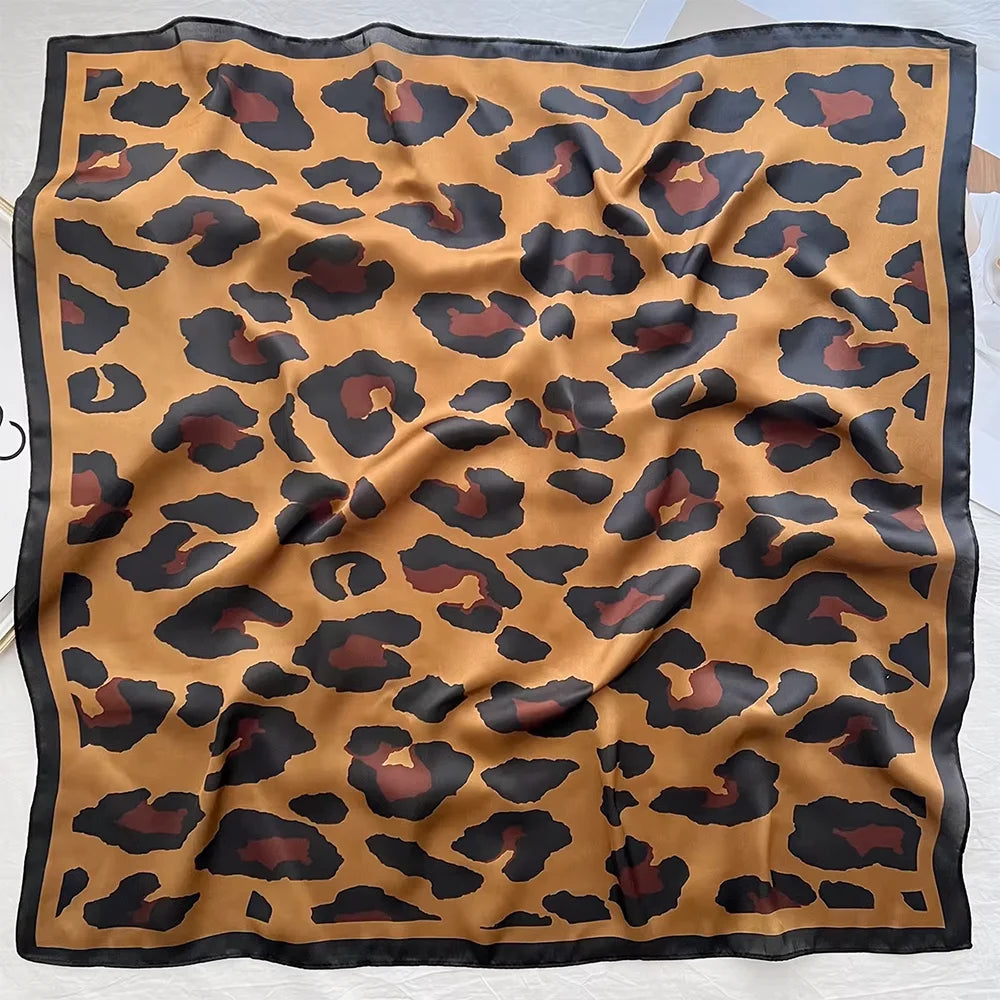 Square Satin Scarf 27.5 Inch Equestrian Print Headwrap Neck Tie Hairband for Women Four Season Versatile Accessory | Lonoma