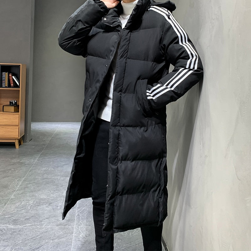 Women's Hooded Long Winter Puffer Coat — Warm Quilted Jacket for Cold Weather & Winter Days | Koossa