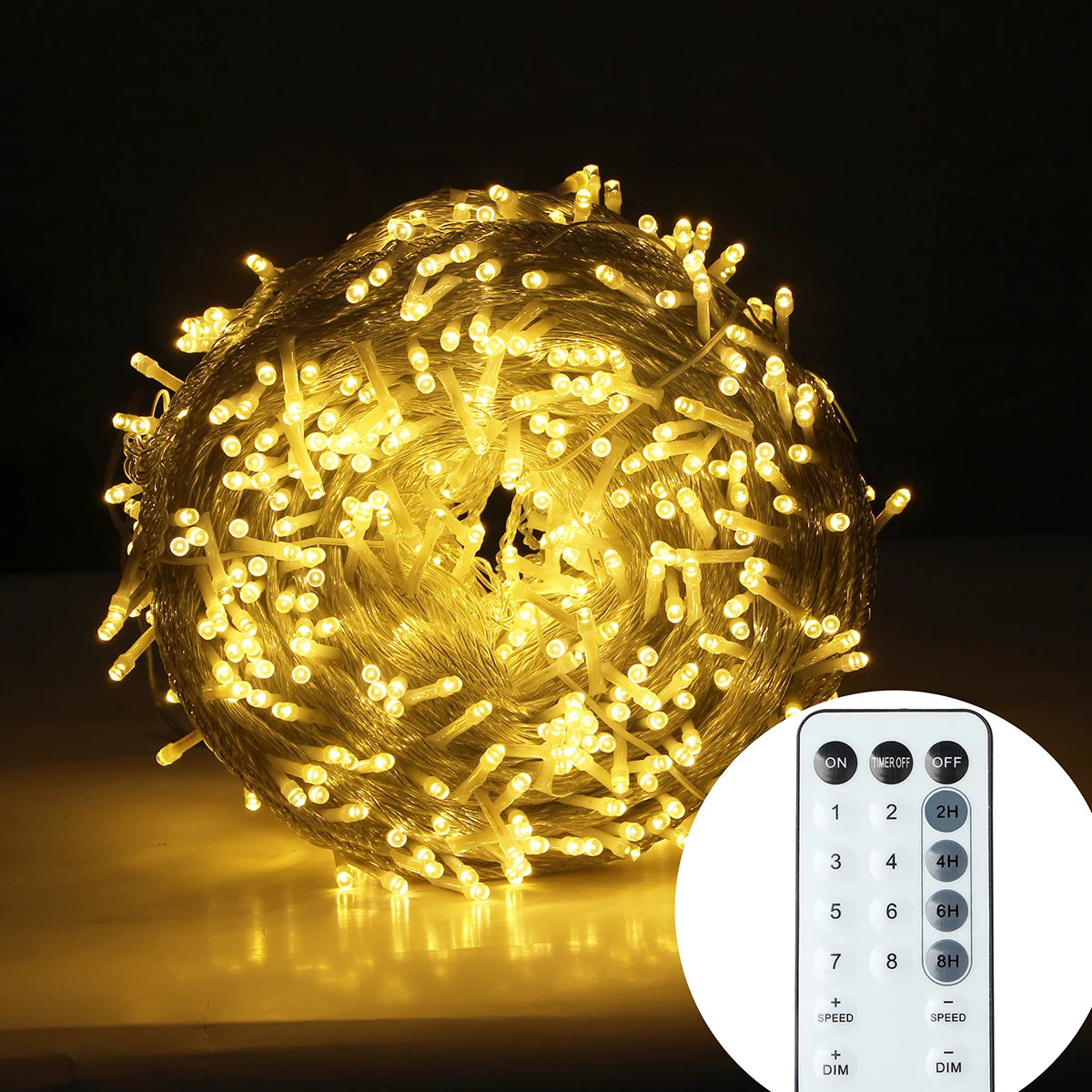 Lichtslinger - 20M-100M Kerstverlichting LED String Garland Kerstlicht Buiten Voor Tuin Terras Boom Straat Bruiloft Decoratie