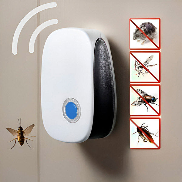 Répulsif Ultrasonique 100 m² Contre Rongeurs et Insectes Sans Chimie Protection Écologique Continue Maison | Koossa