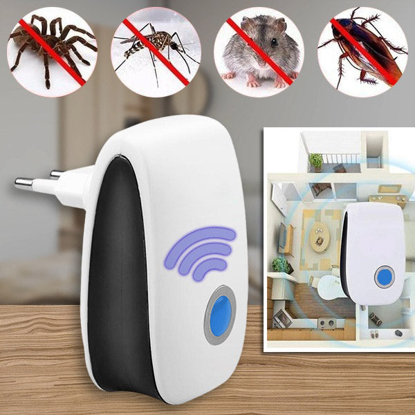 Répulsif Ultrasonique 100 m² Contre Rongeurs et Insectes Sans Chimie Protection Écologique Continue Maison | Koossa