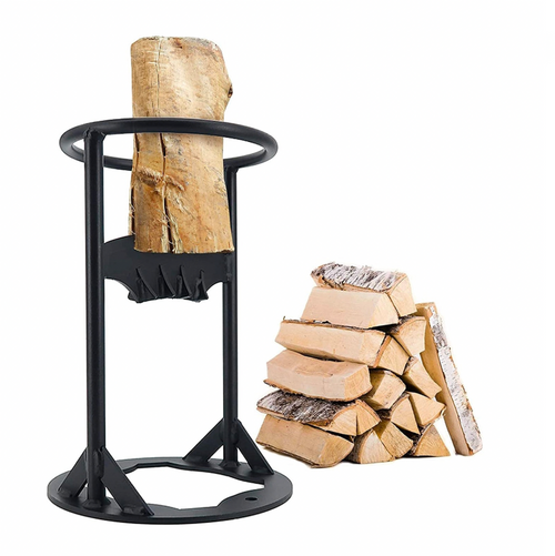Fendeur à Bois Manuel en Acier pour Bûches de Cheminée avec Base Stable et Contrôle Sécurisé du Fendage | Koossa