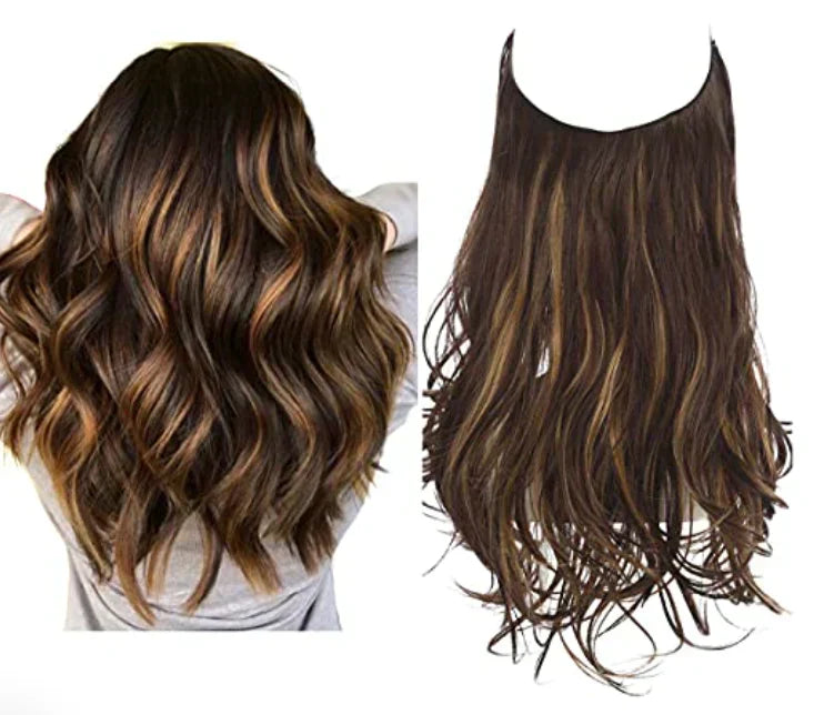 100% Human Hair Extensions, Straight, Natural Shine, Heat-Safe Hair Pieces for Added Volume and Length, Blonde Brown Red Shades | Lonoma