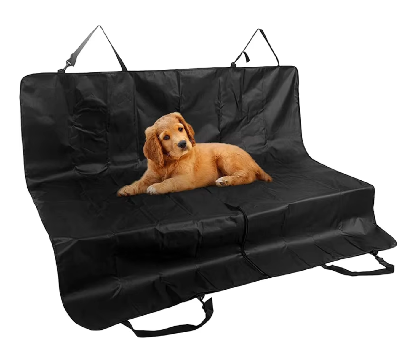 Dog Car Seat Cover Waterproof Oxford 132x142cm Rear Bench Hammock Black Pet Travel Protector Anti-Slip Scratch-Proof | Koossa