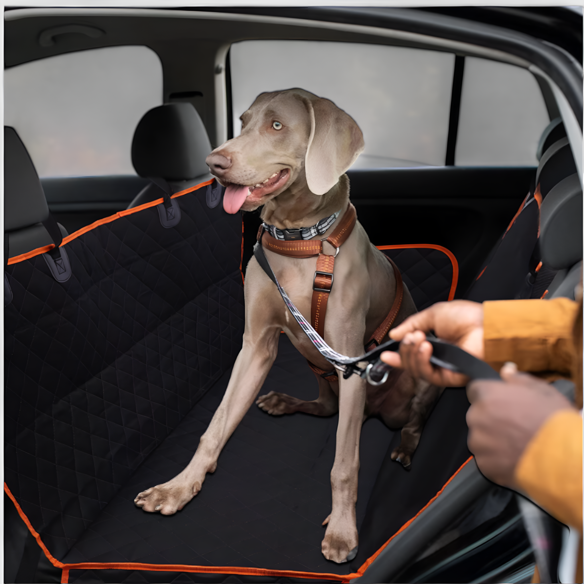 Dog Car Seat Cover Quilted Waterproof Back Seat Protector Hammock Travel Mat Pet | Koossa