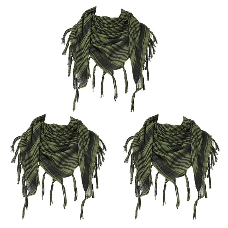 Desert Shemagh Scarf Square Tactical Headwrap for Men Women Outdoor Hiking Camping Windproof Neck Wrap Keffiyeh Style | Lonoma