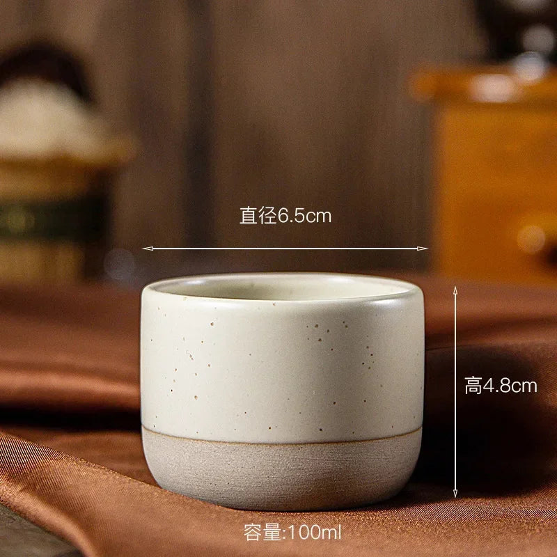 Tasse à café céramique artisanale style japonais 100 ml 180 ml 230 ml wabi-sabi grès pour espresso thé | Koossa